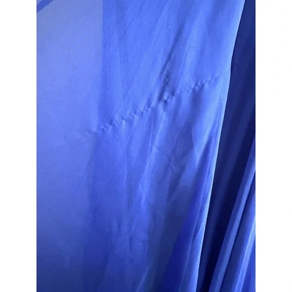 Sherri Hill Royal Blue Beaded Strapless Formal Gown Evening Party‎ Dress - Picture 5 of 9